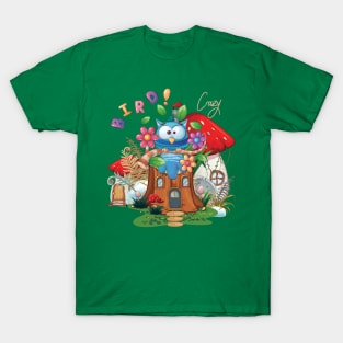 In Stock Crazy bird for kids Best mushroom house for Youth Short Sleeve T-Shirt